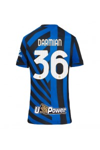 Inter Milan Matteo Darmian #36 Fotballdrakt Hjemme Klær Dame 2024-25 Korte ermer